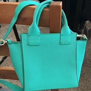Rothys mini handbag in mojito bright green